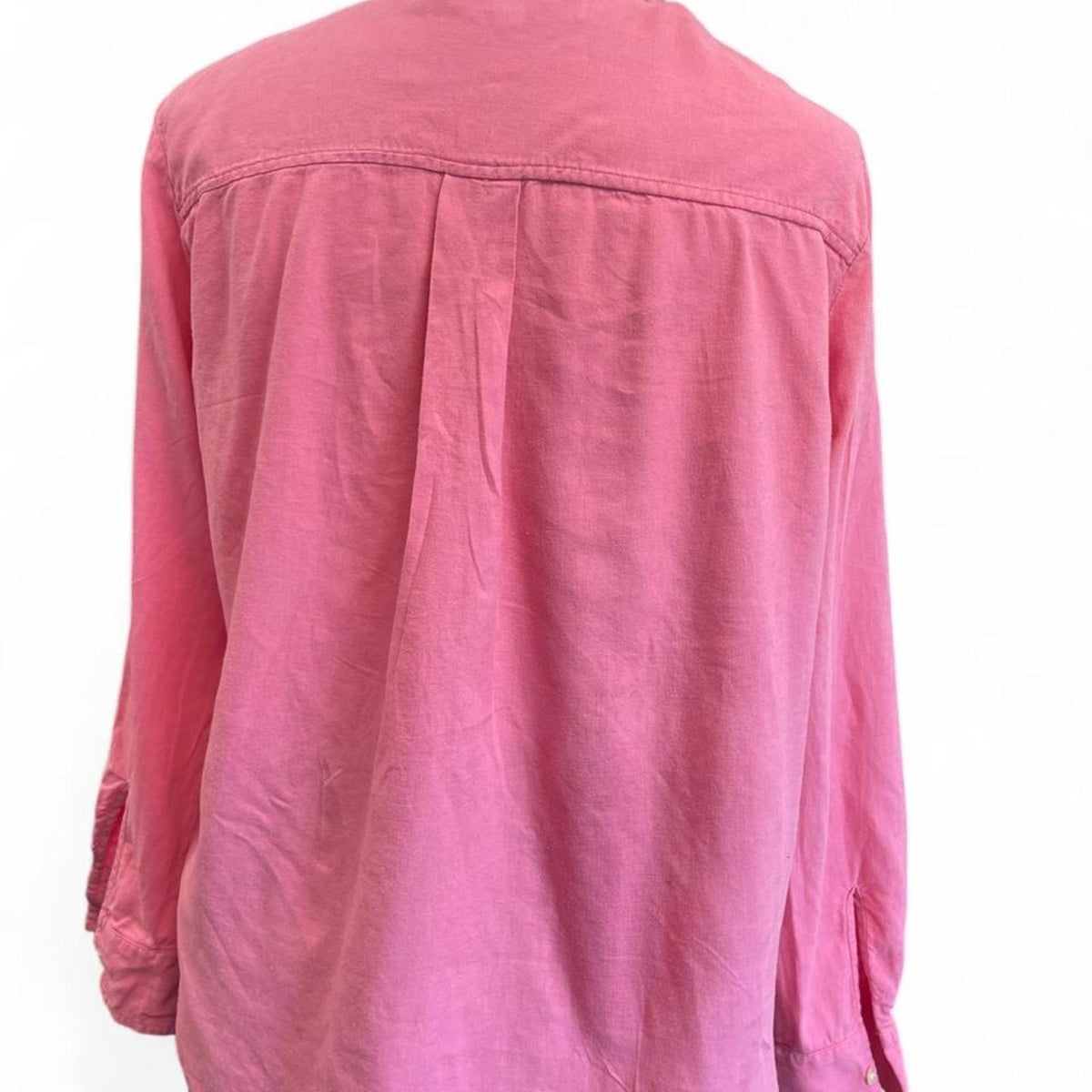 Loft pink button down shirt