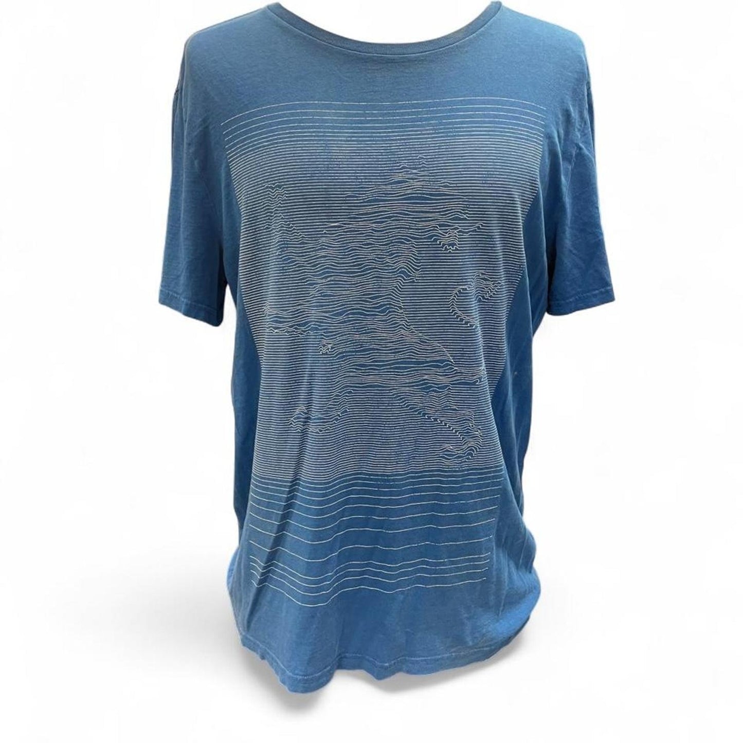 Express blue striped tee