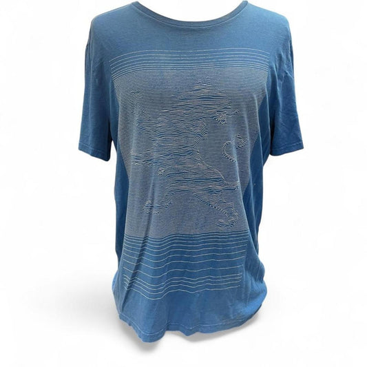 Express blue striped tee