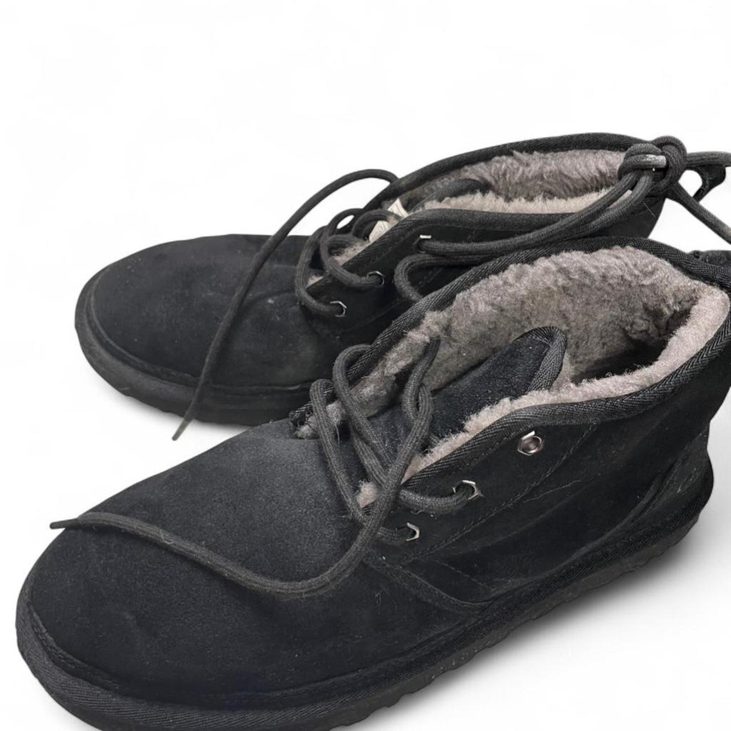 Ugg black suede lace up