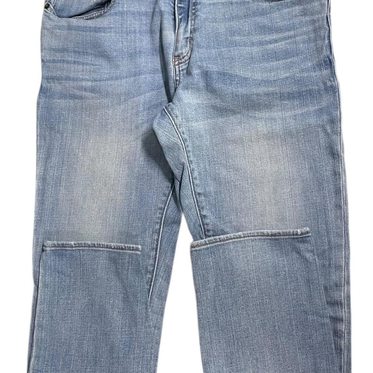 Blue straight leg jeans