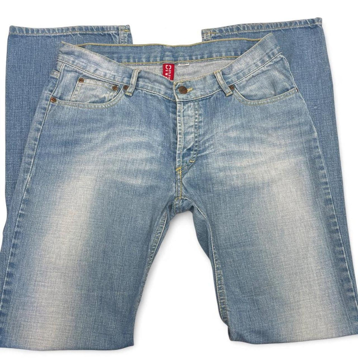 Divine blue low rise flare