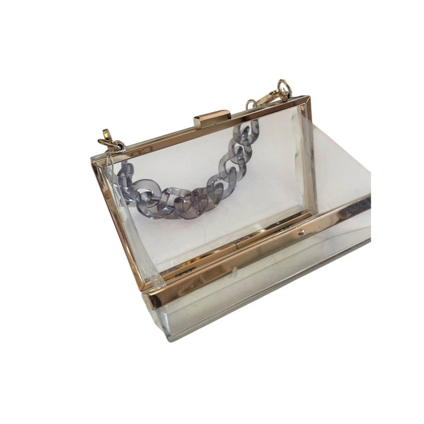 Clear plastic clutch