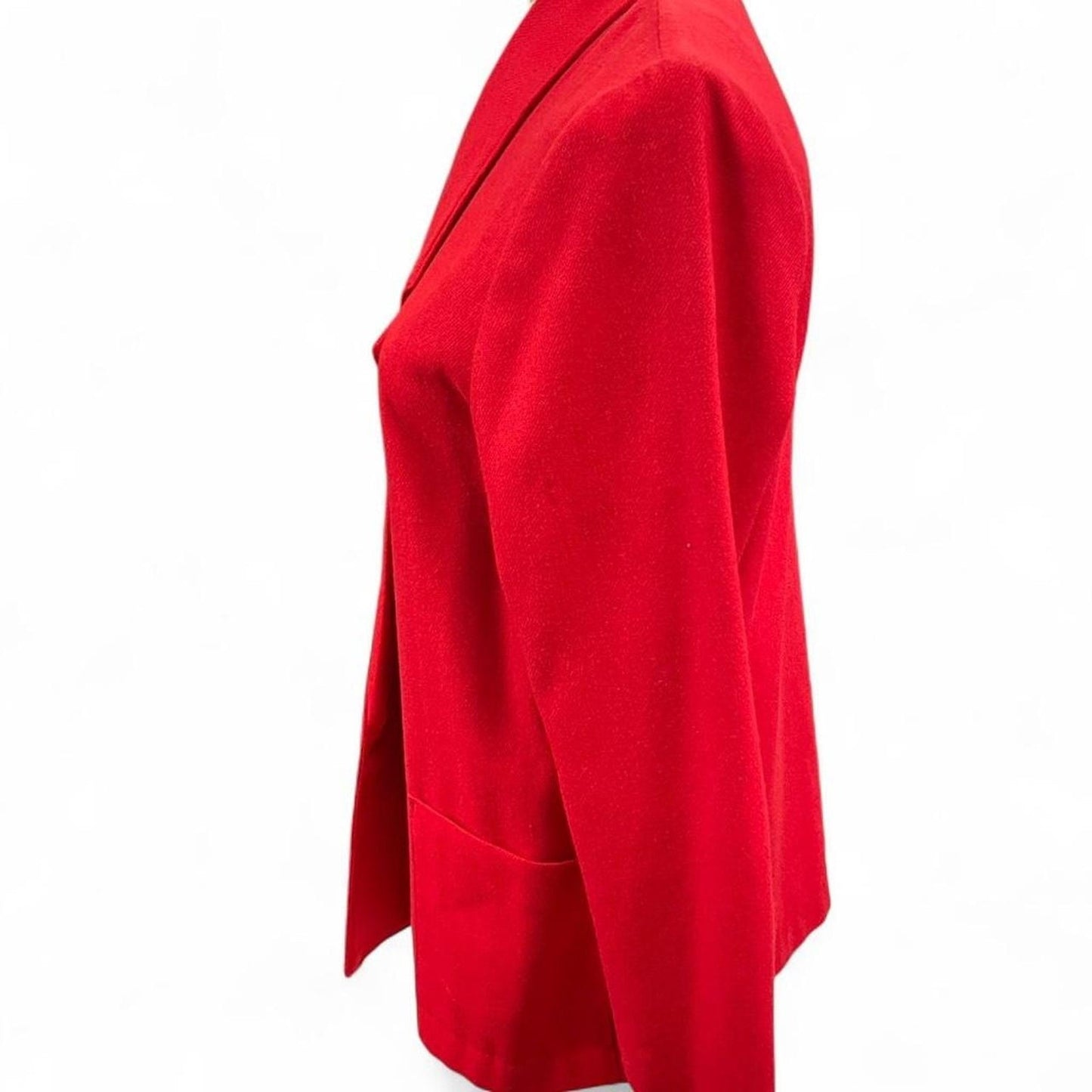 Red blazer with 34 sleeves