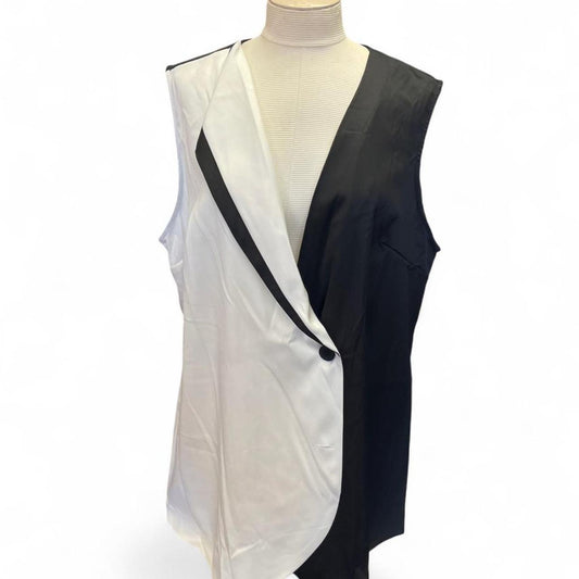 Shein black and white sleeveless