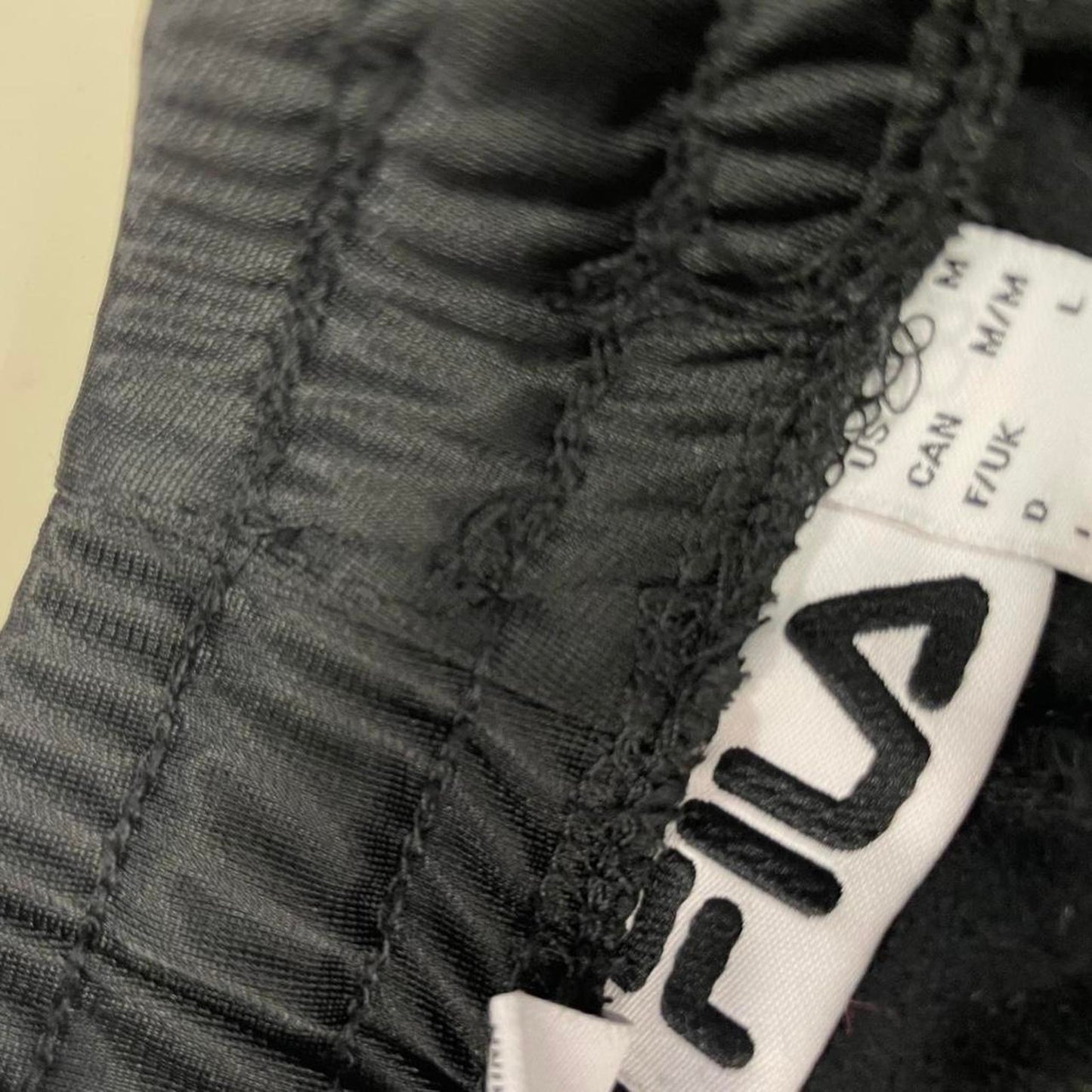 Fila black windbreaker jacket with