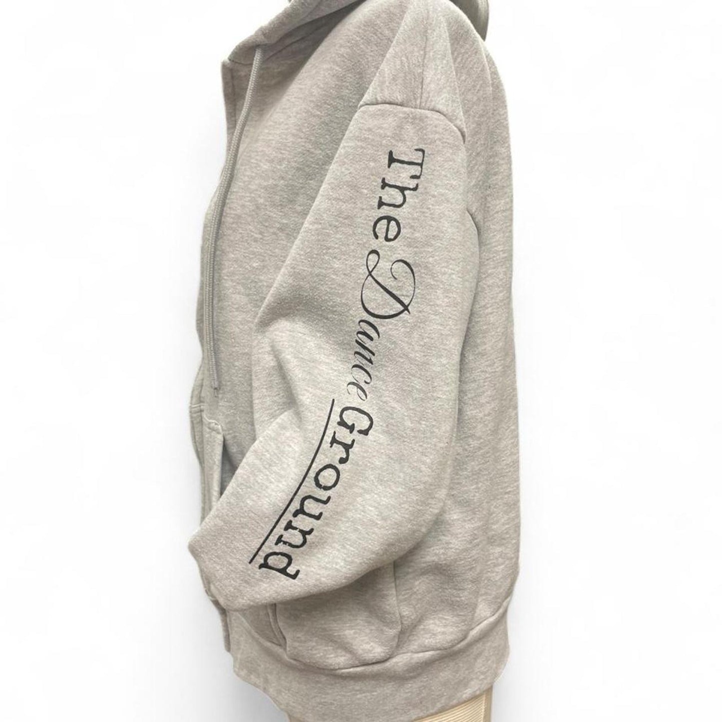 Gray zip up hoodie
