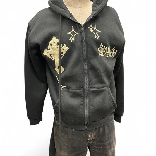 Black zip up hoodie
