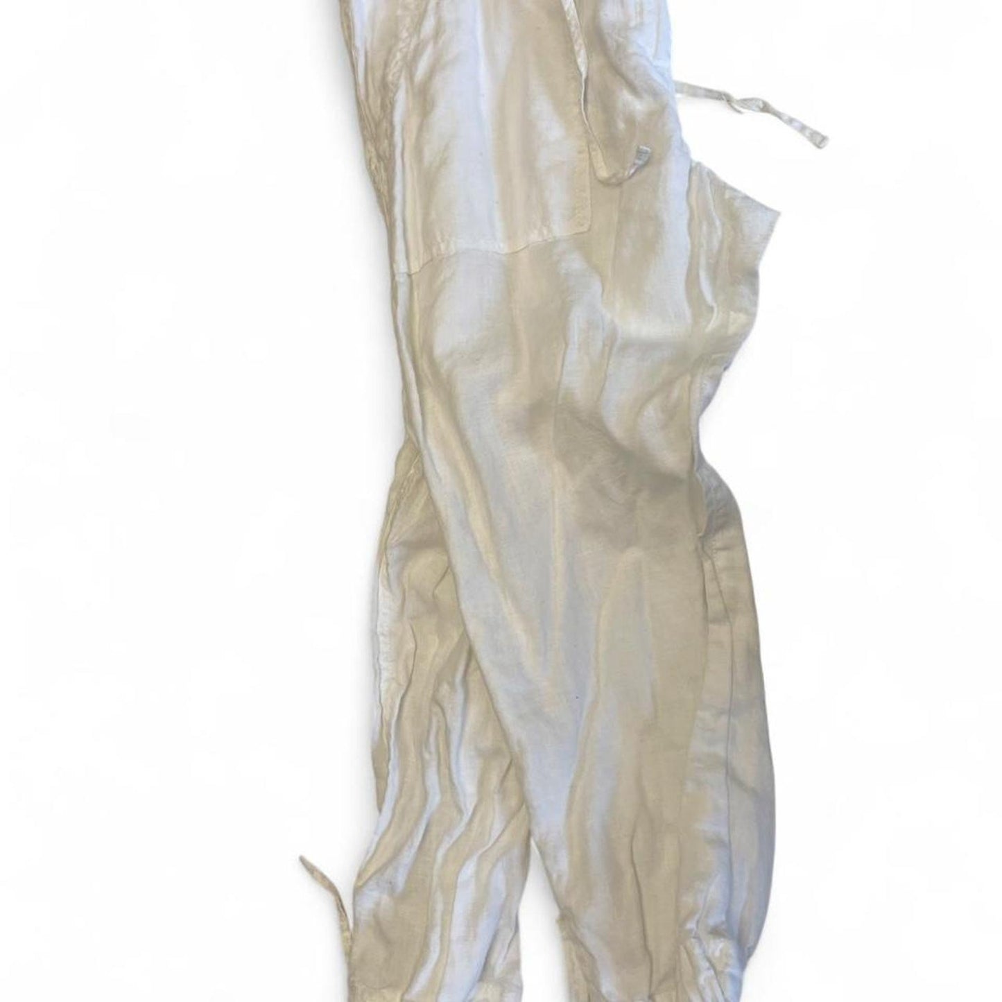 Hm white linen pants size