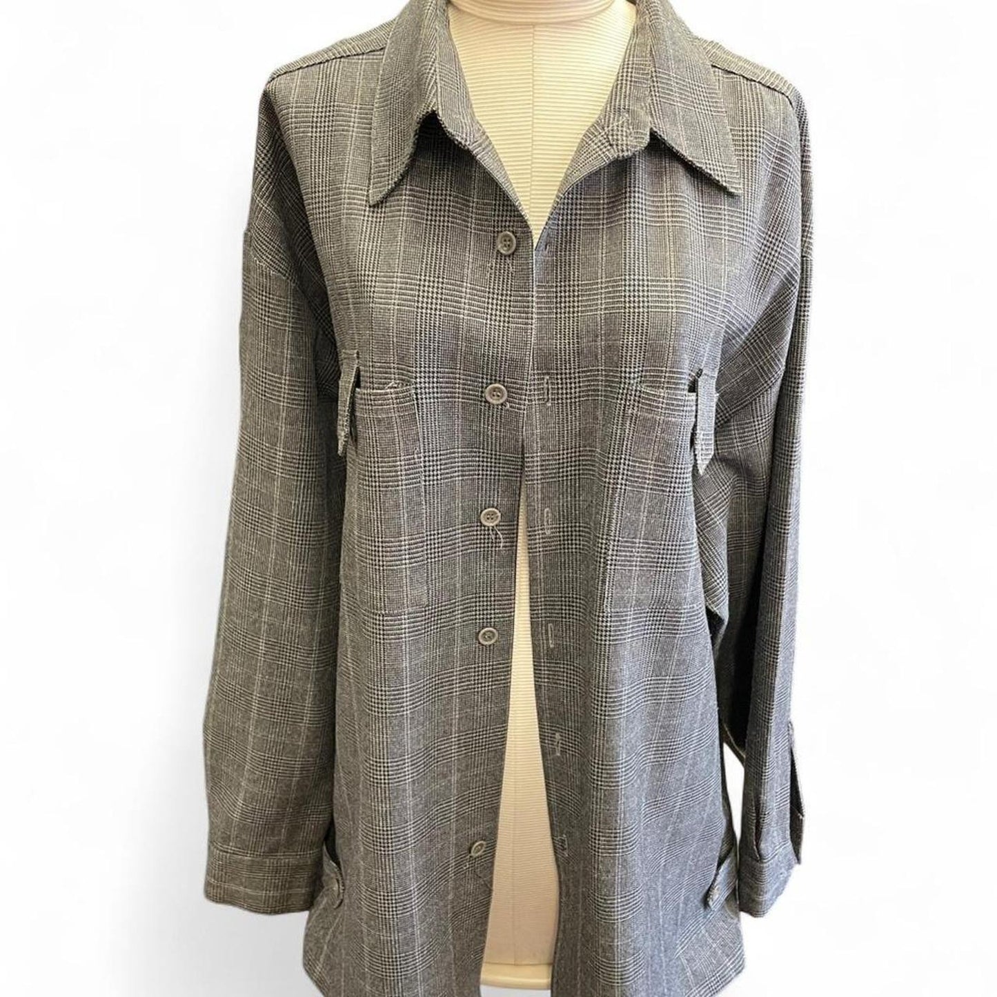 Mens size 40/32 grey plaid