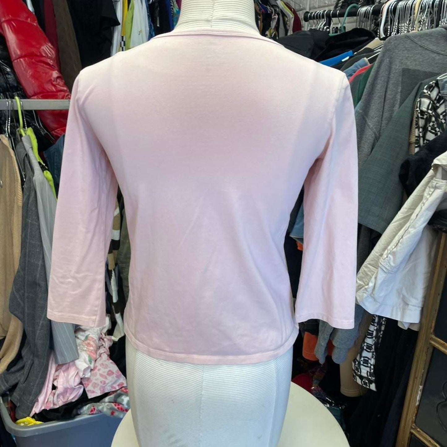 Ll bean pink crossover top