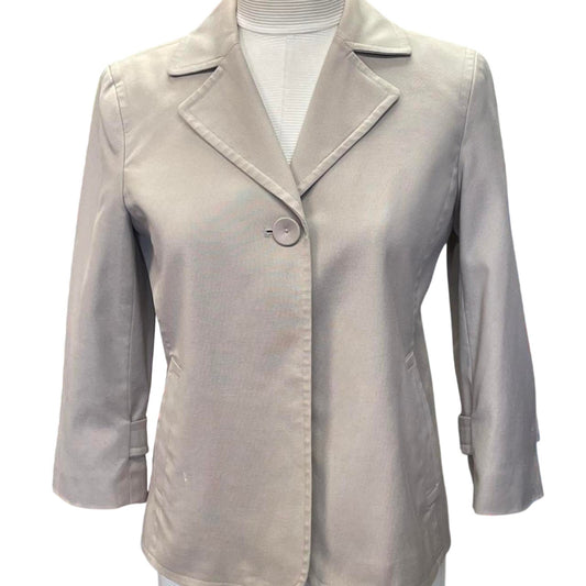 Talbots cream blazer with pockets