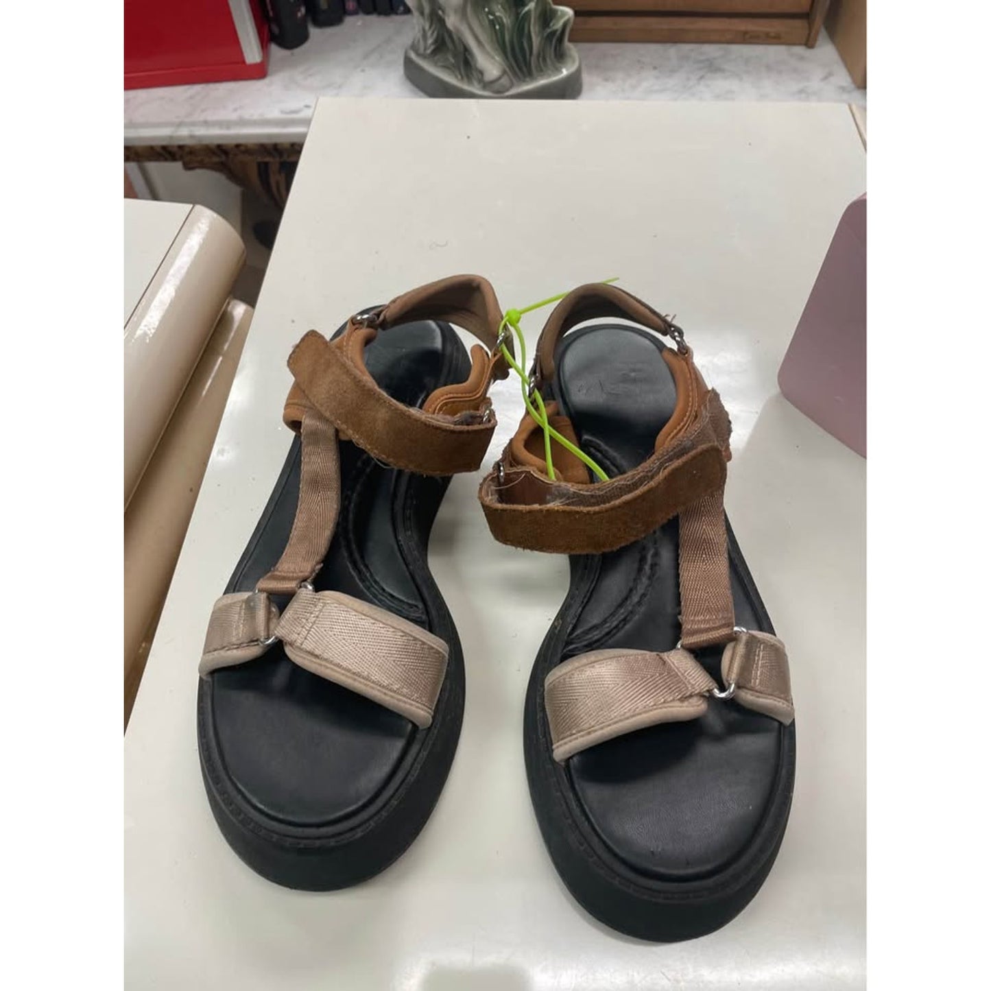 Tan sandals size 8