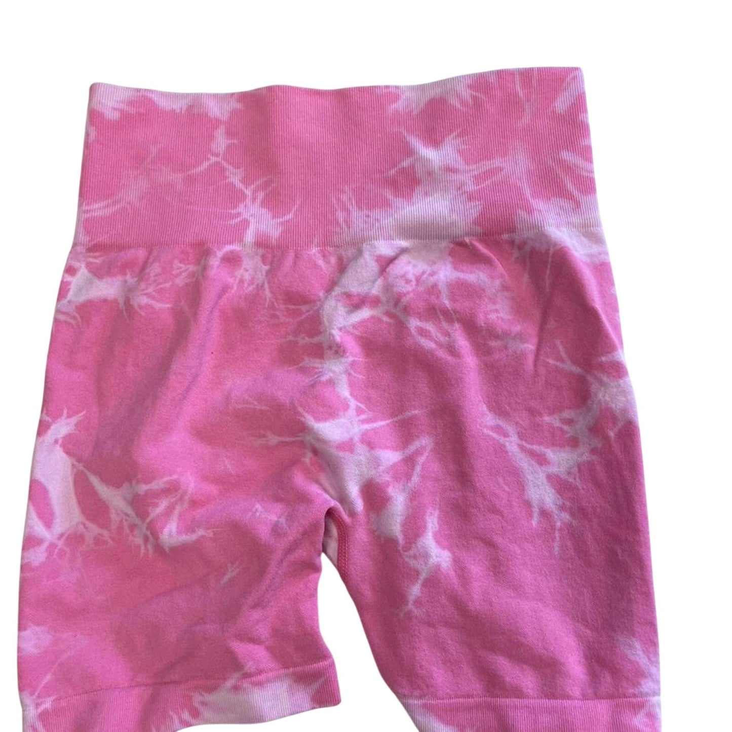 Pink tie dye sports bra