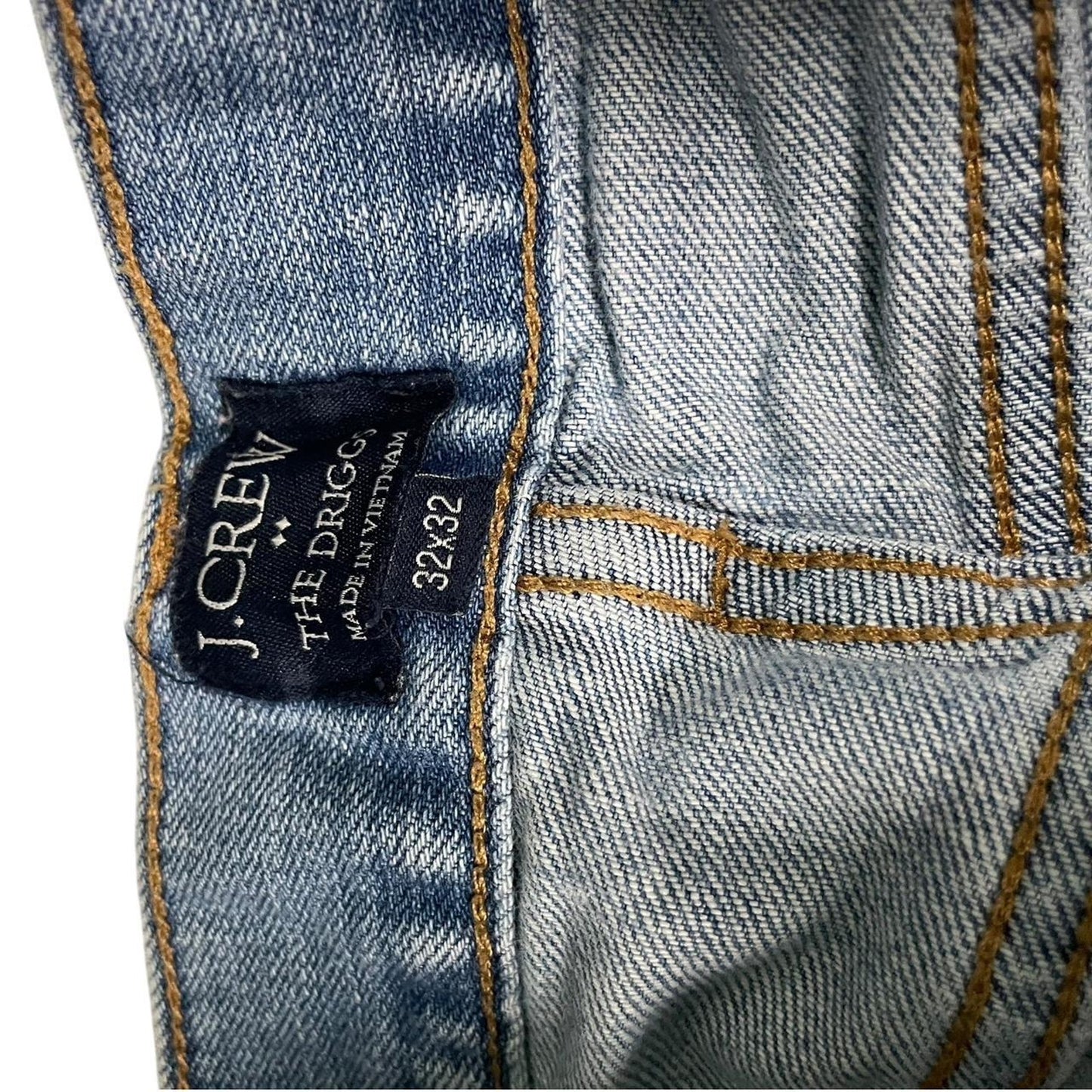 Blue straight leg jeans