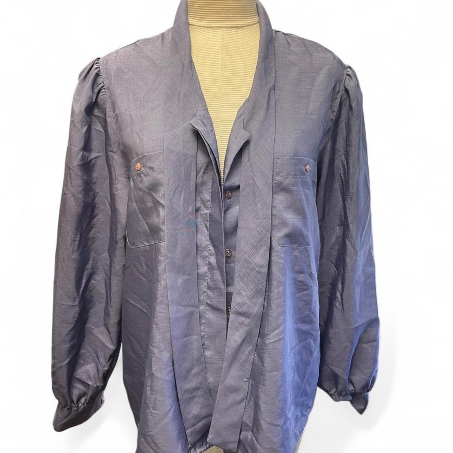 Purple vintage 70s polyester button