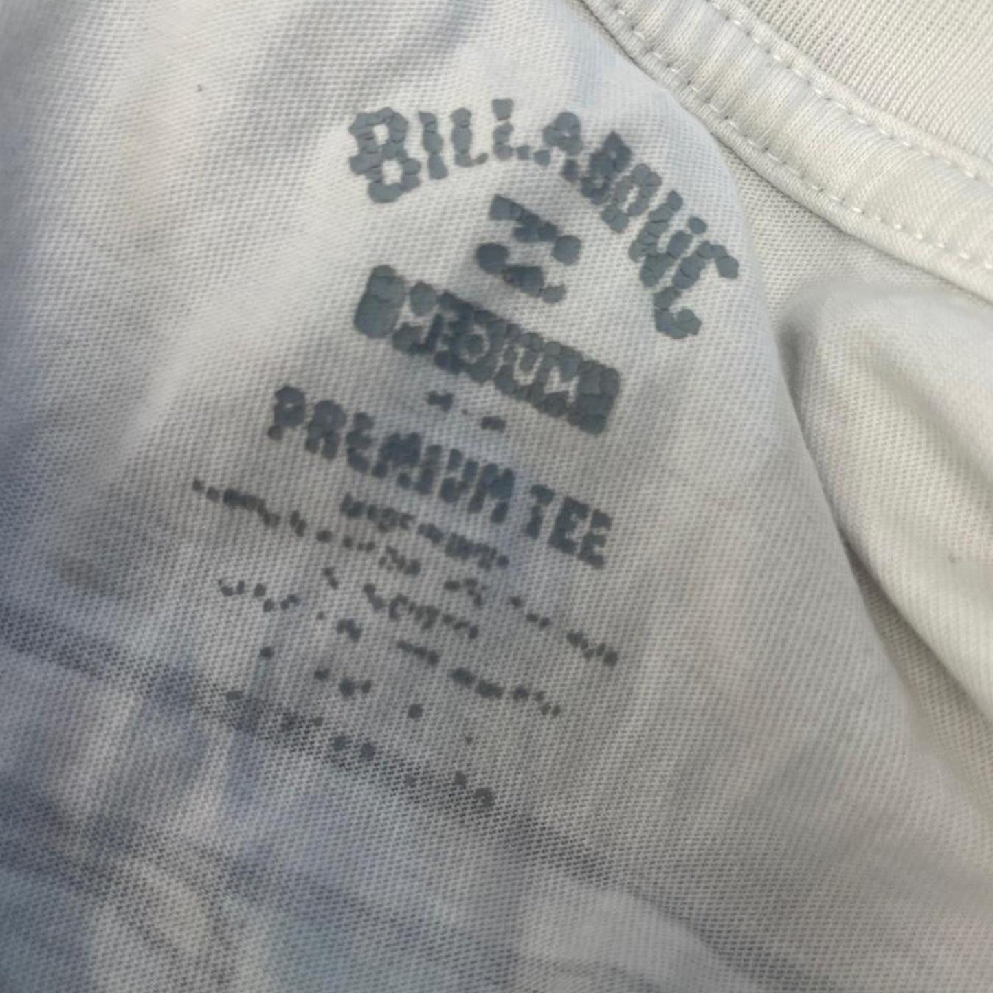 Billabong white tee with multicolored