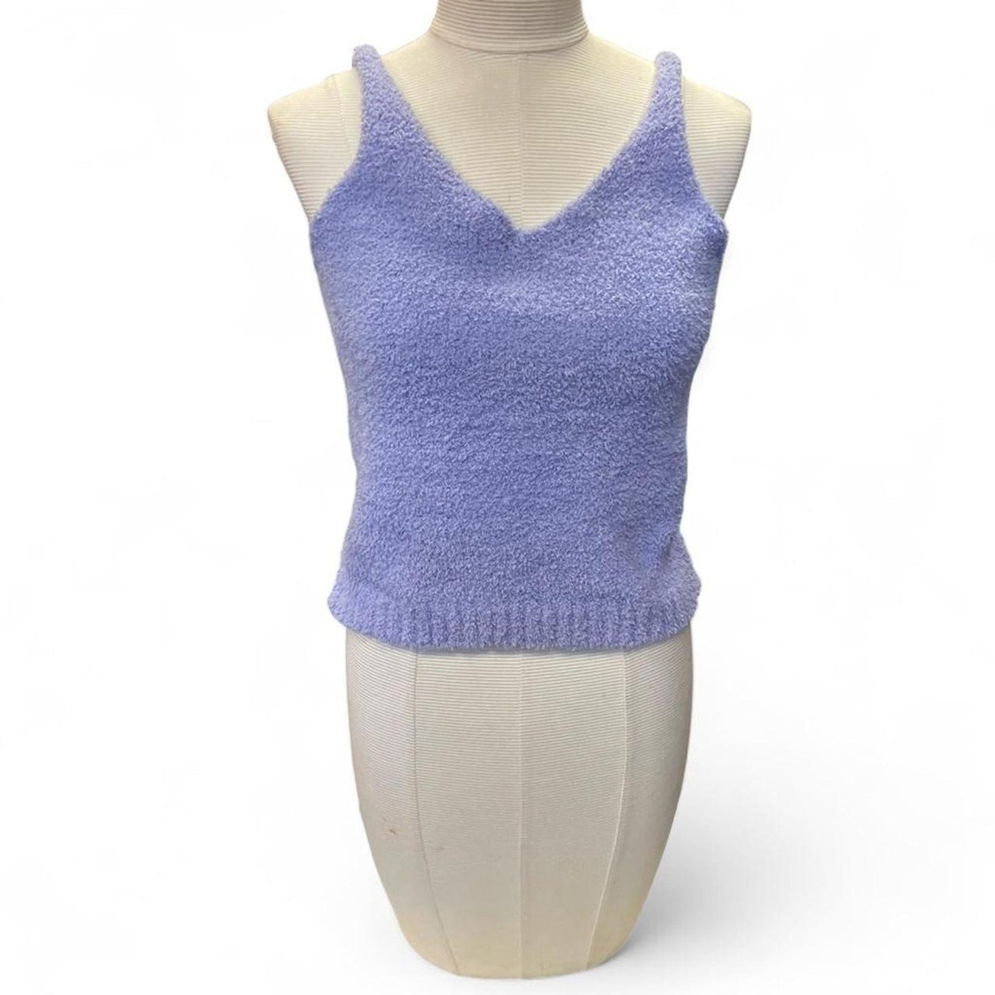 Fashion nova purple fuzzy tank