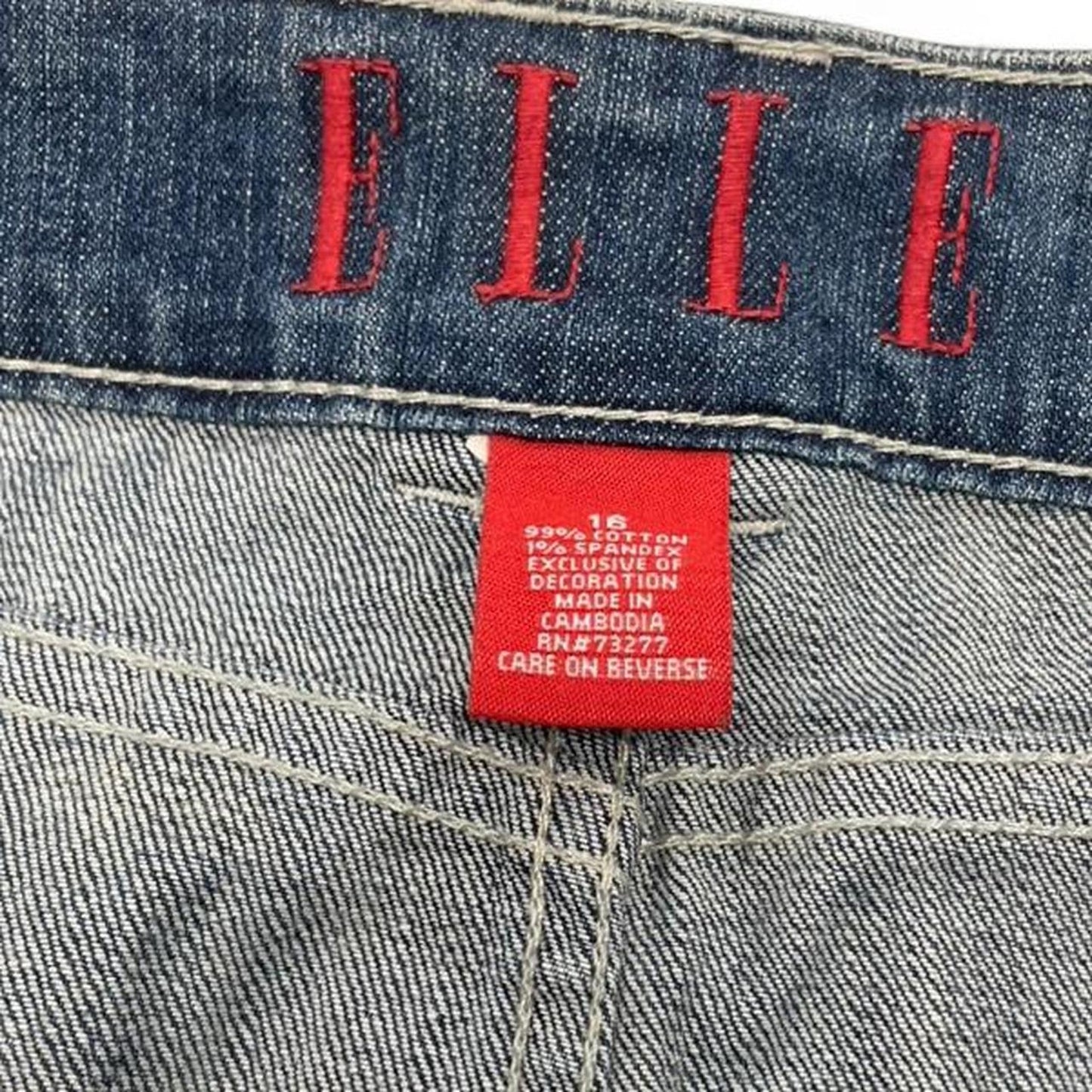 Elle blue denim mini skirt