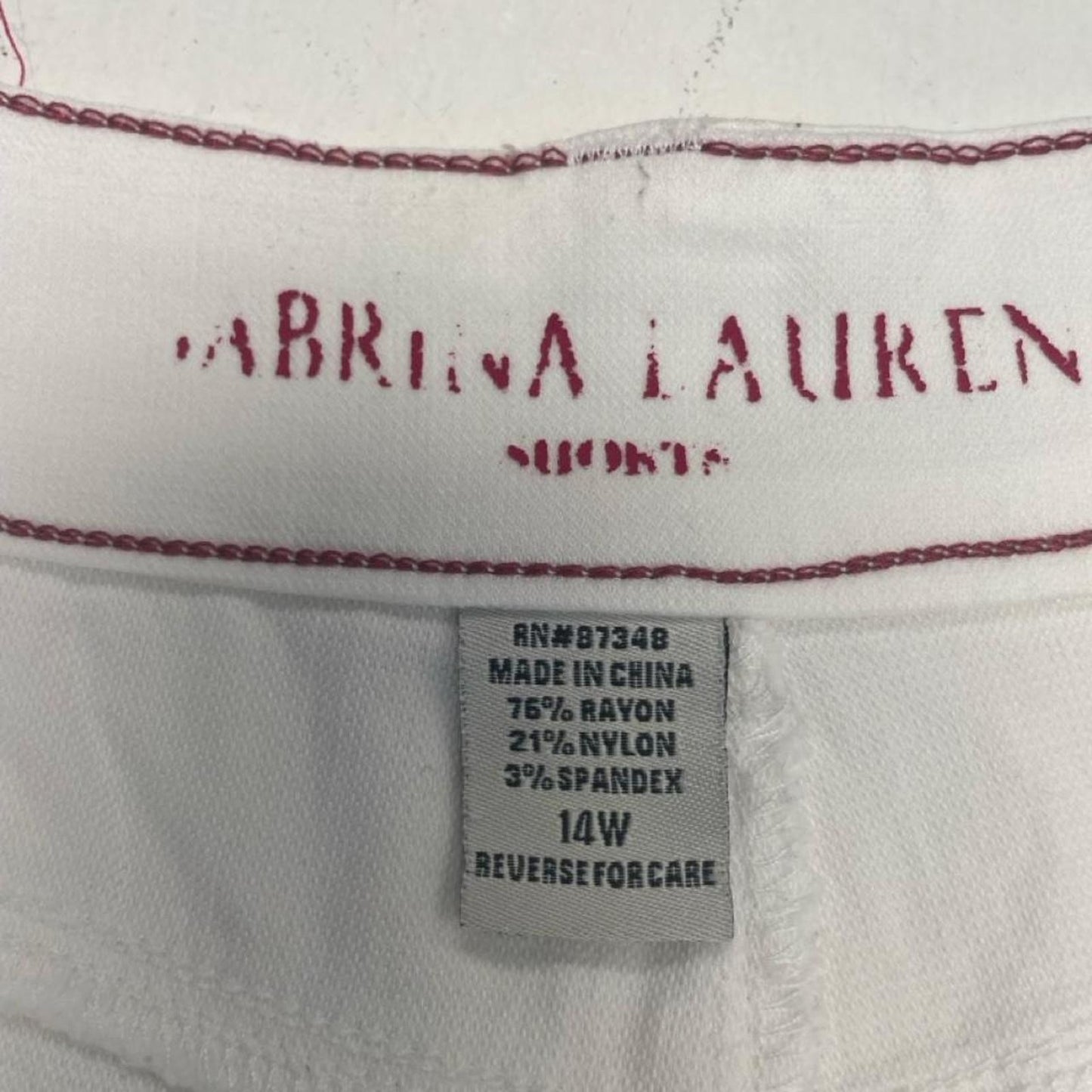 White shorts with button details