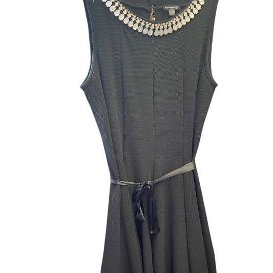 Blooming rose black dress