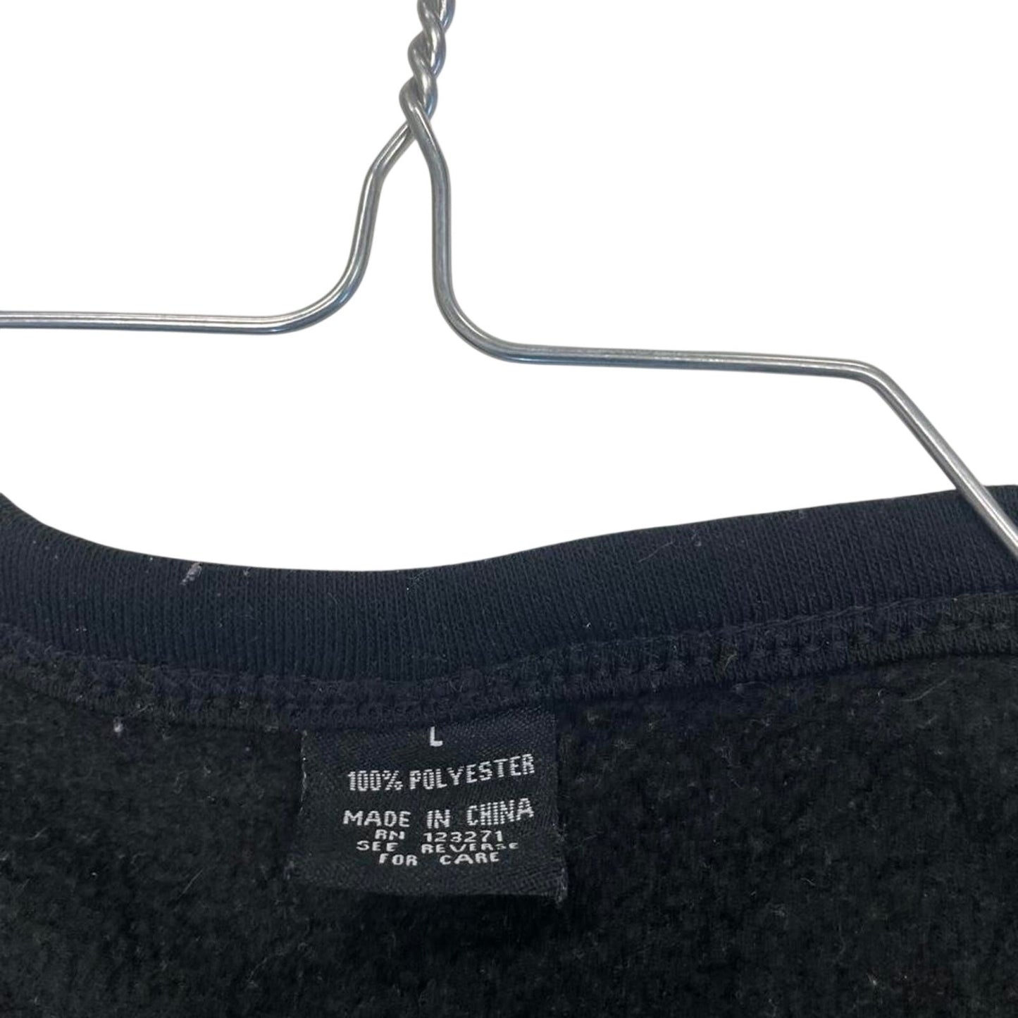 Black long sleeve crewneck sweatshirt