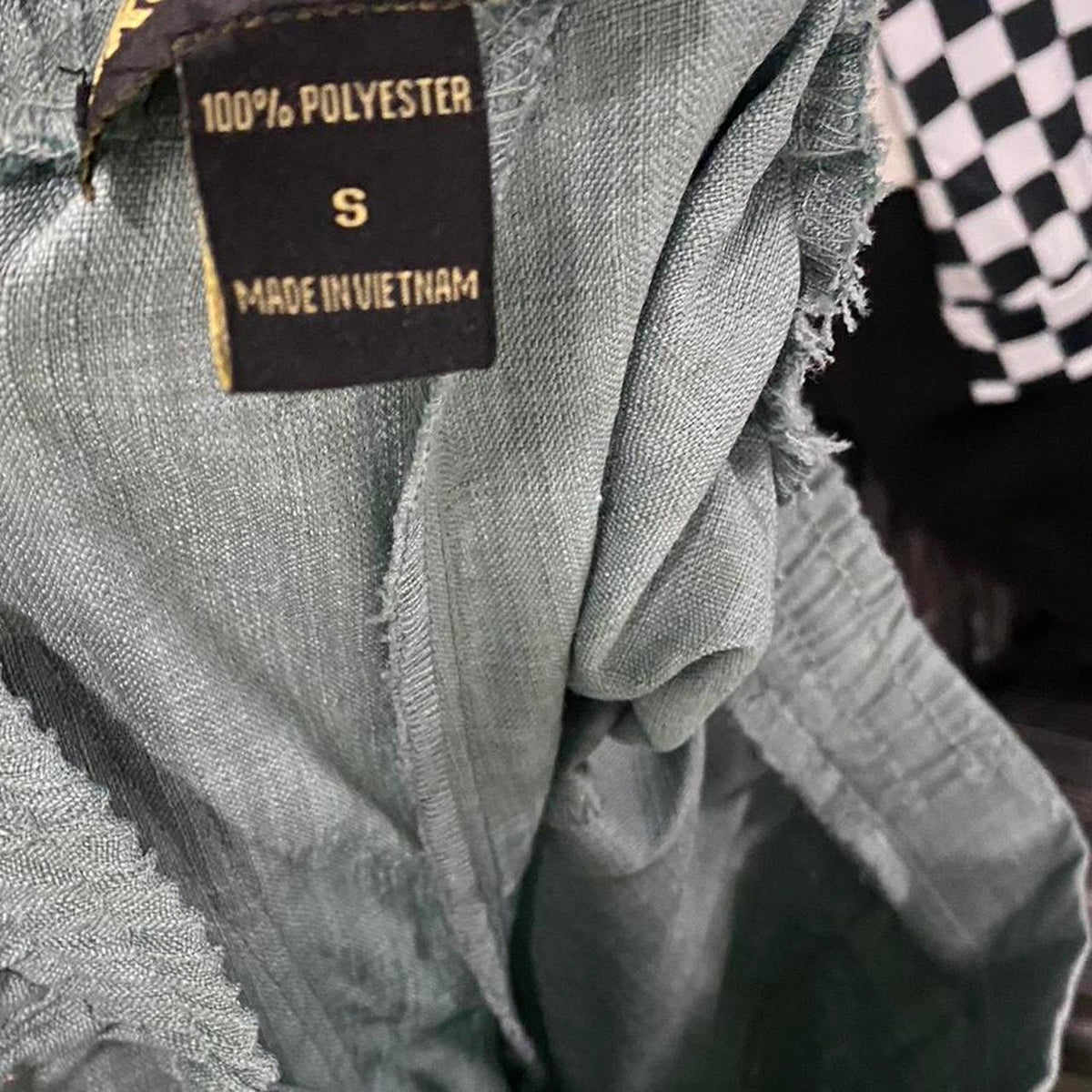 Sage green linen tie dye set