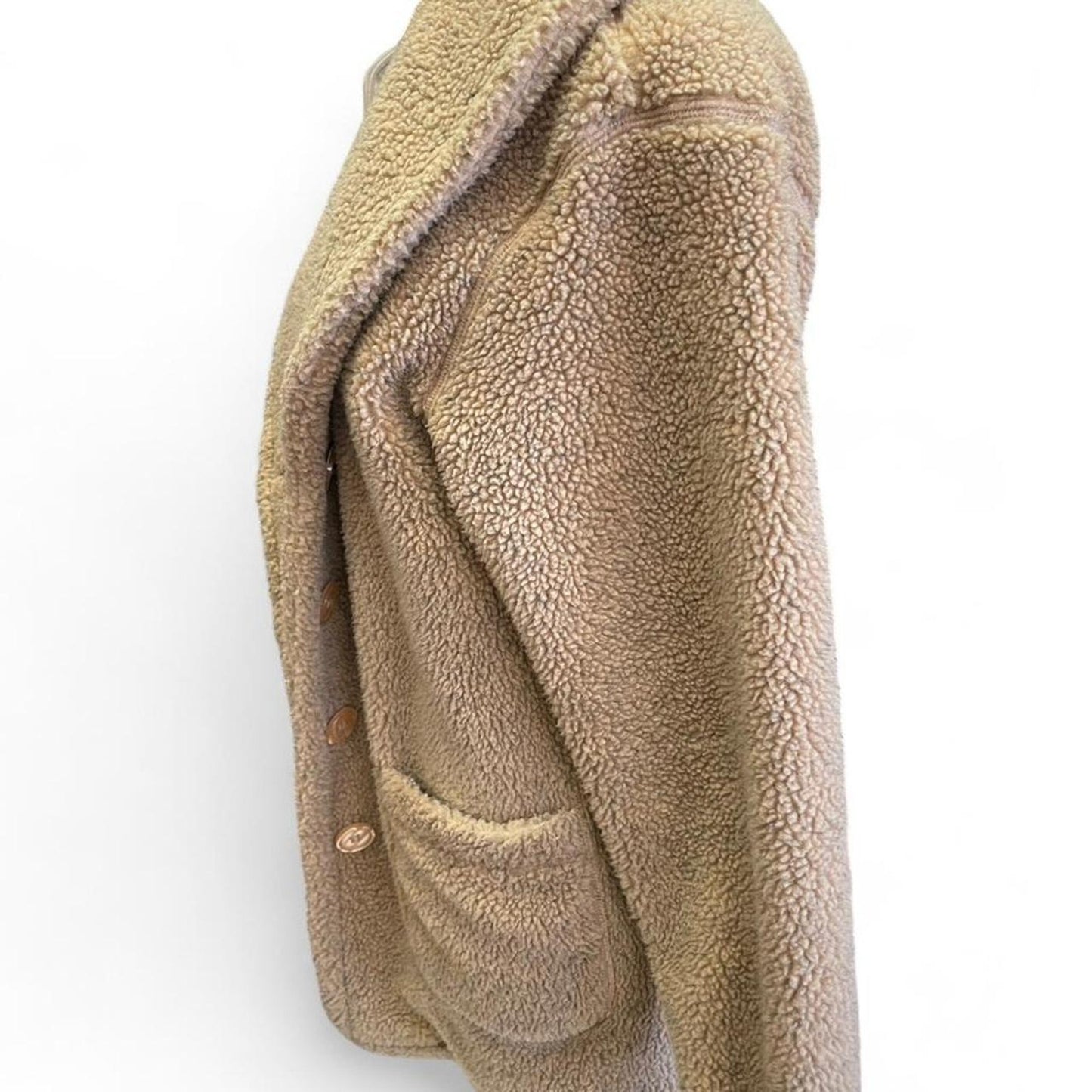 Winter silks tan teddy coat