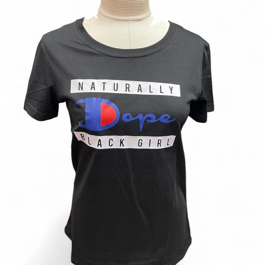 Naturally dope black girl tee