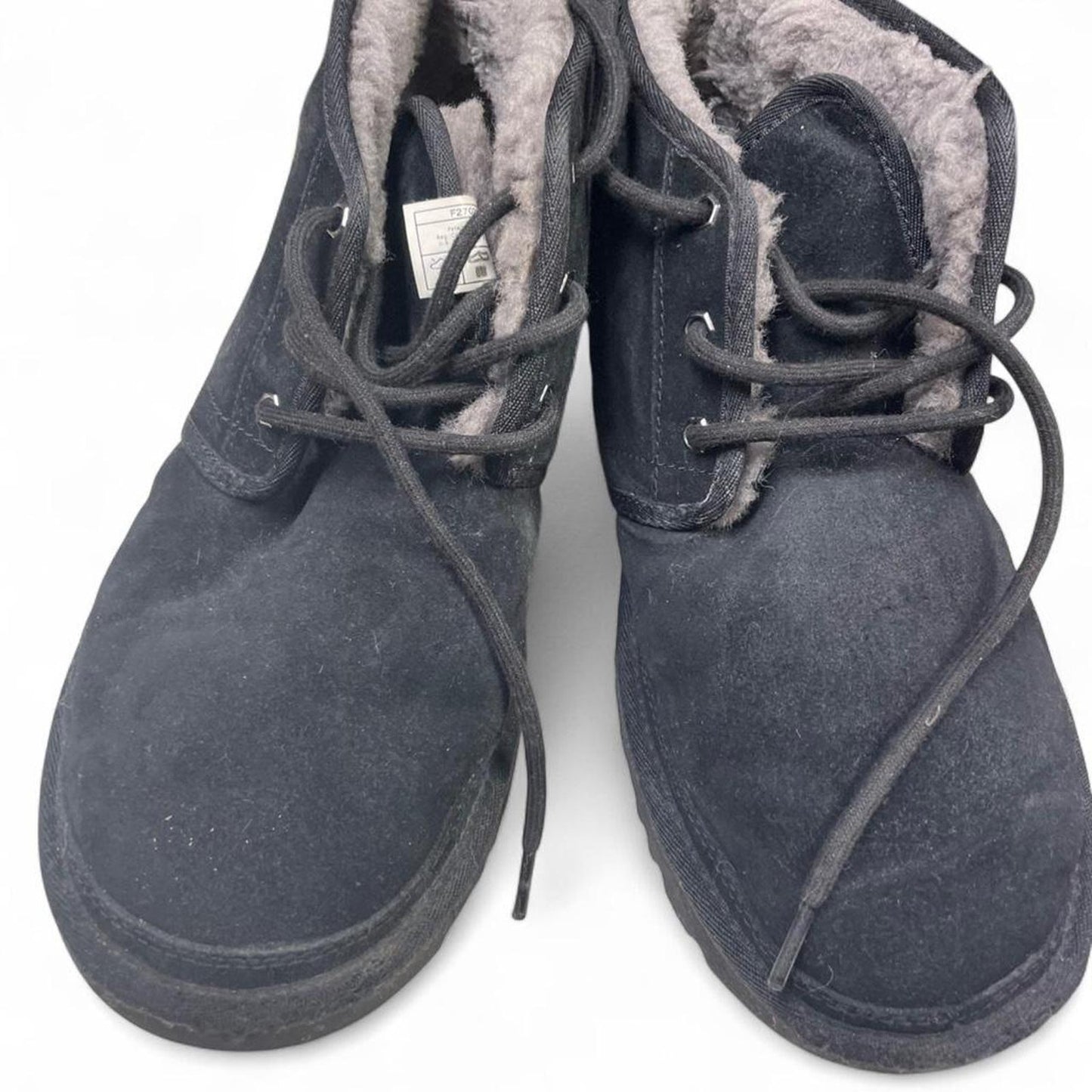 Ugg black suede lace up