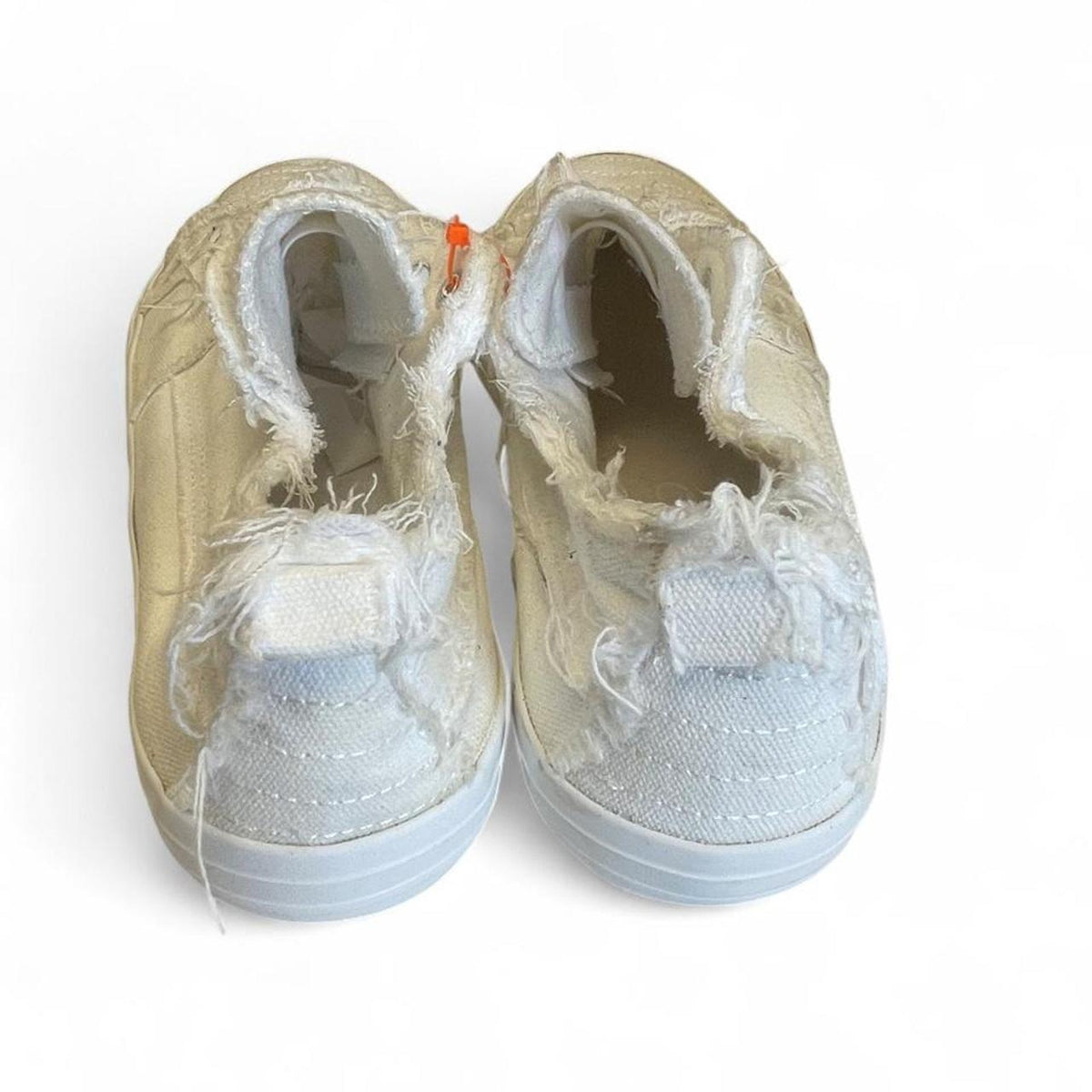 White canvas sneakers