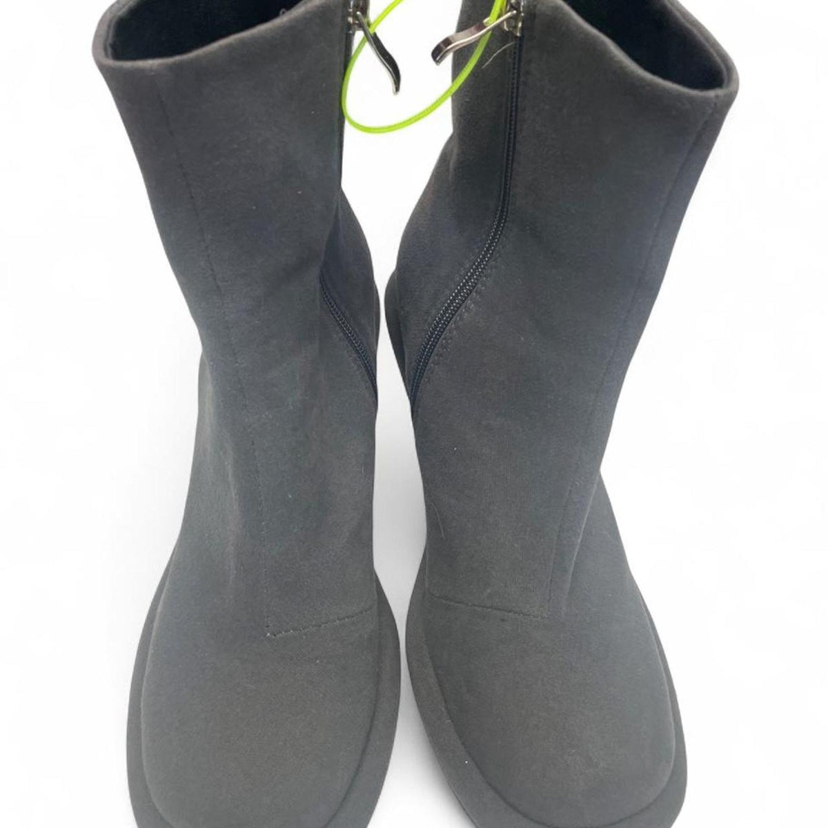 Black suede ankle boots