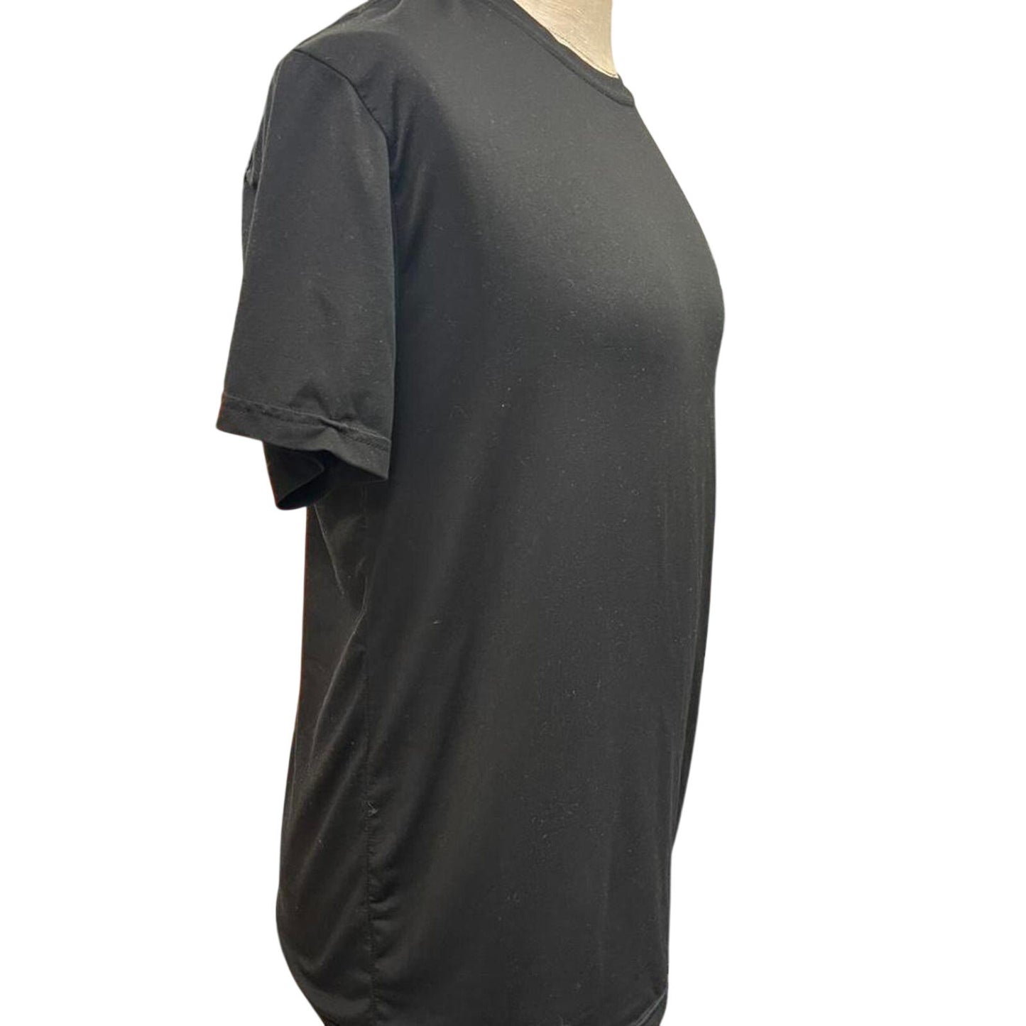 Black oversized cotton t shirt with