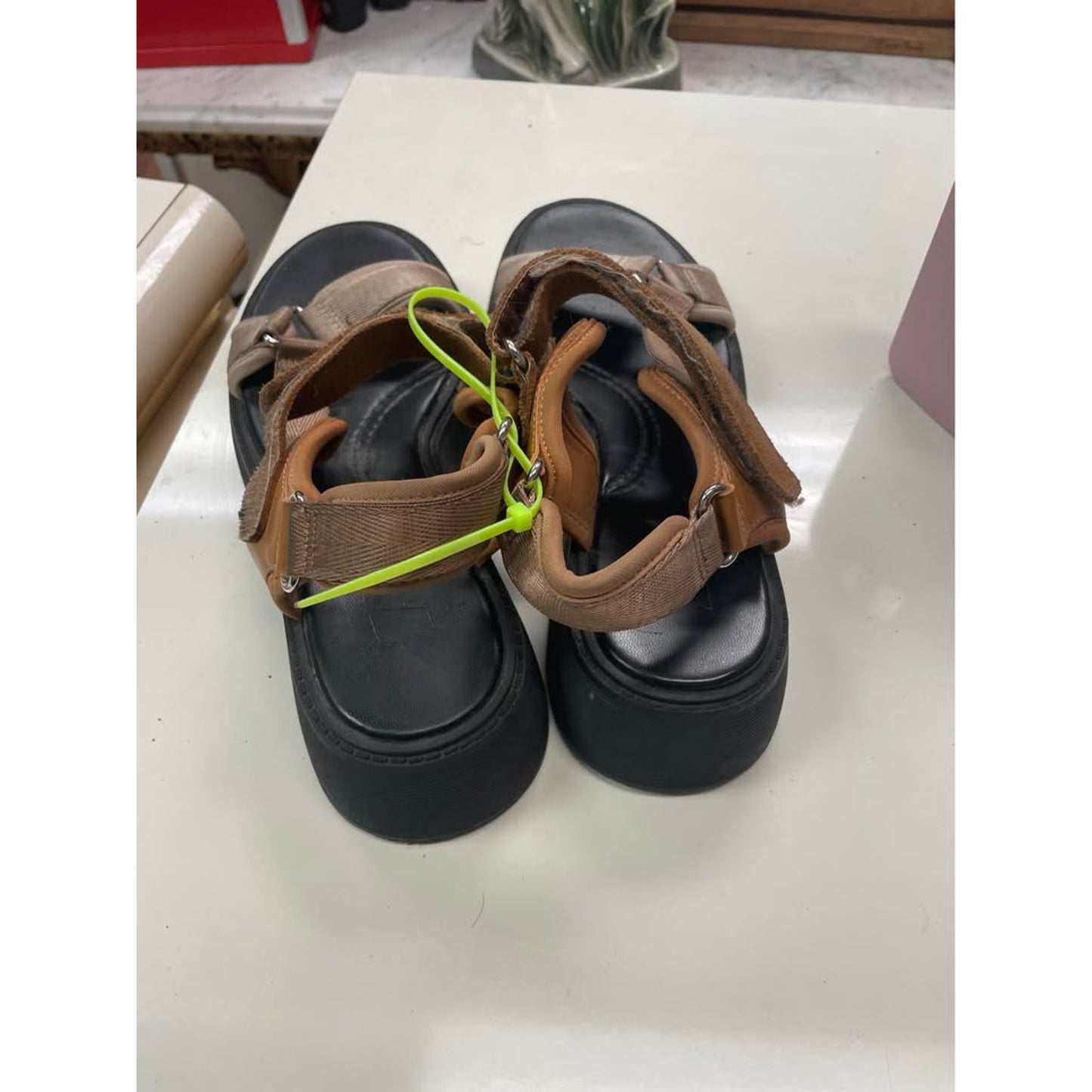 Tan sandals size 8