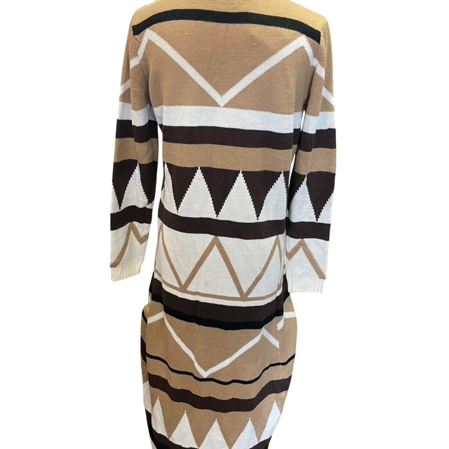 Brown and cream aztec print