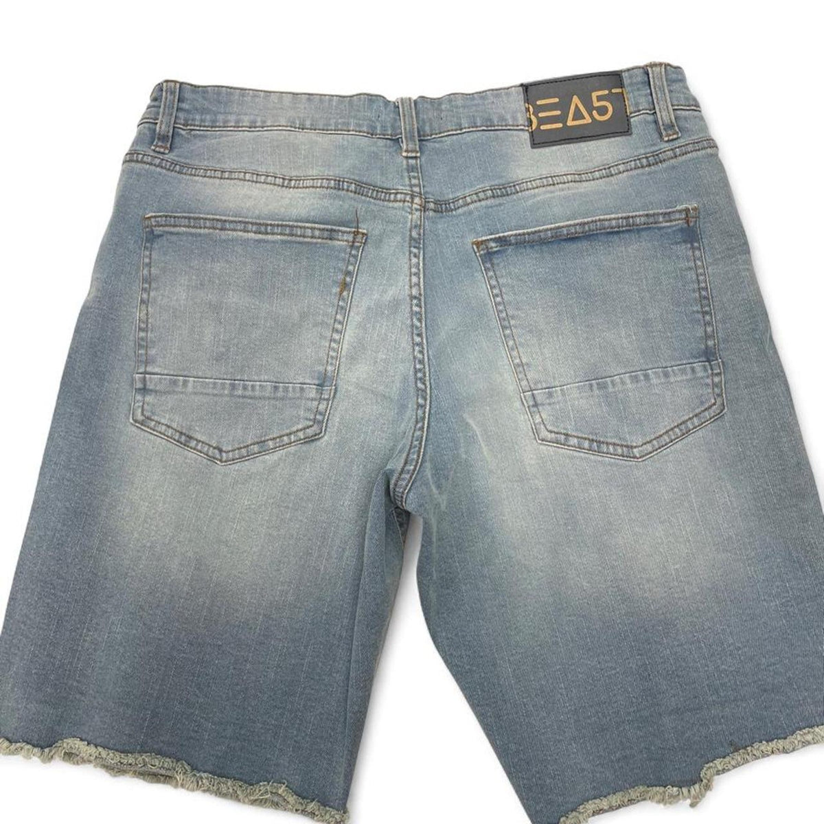 A.Beast blue denim shorts size