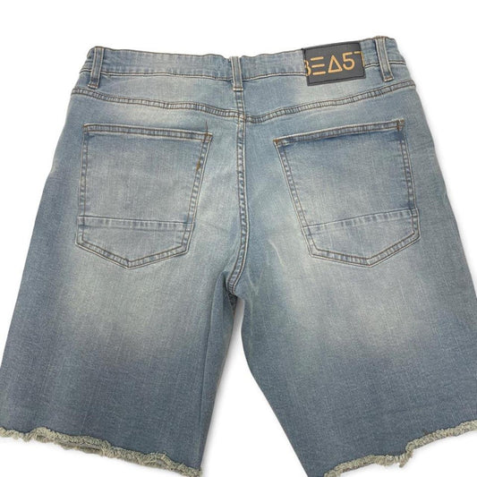 A.Beast blue denim shorts size