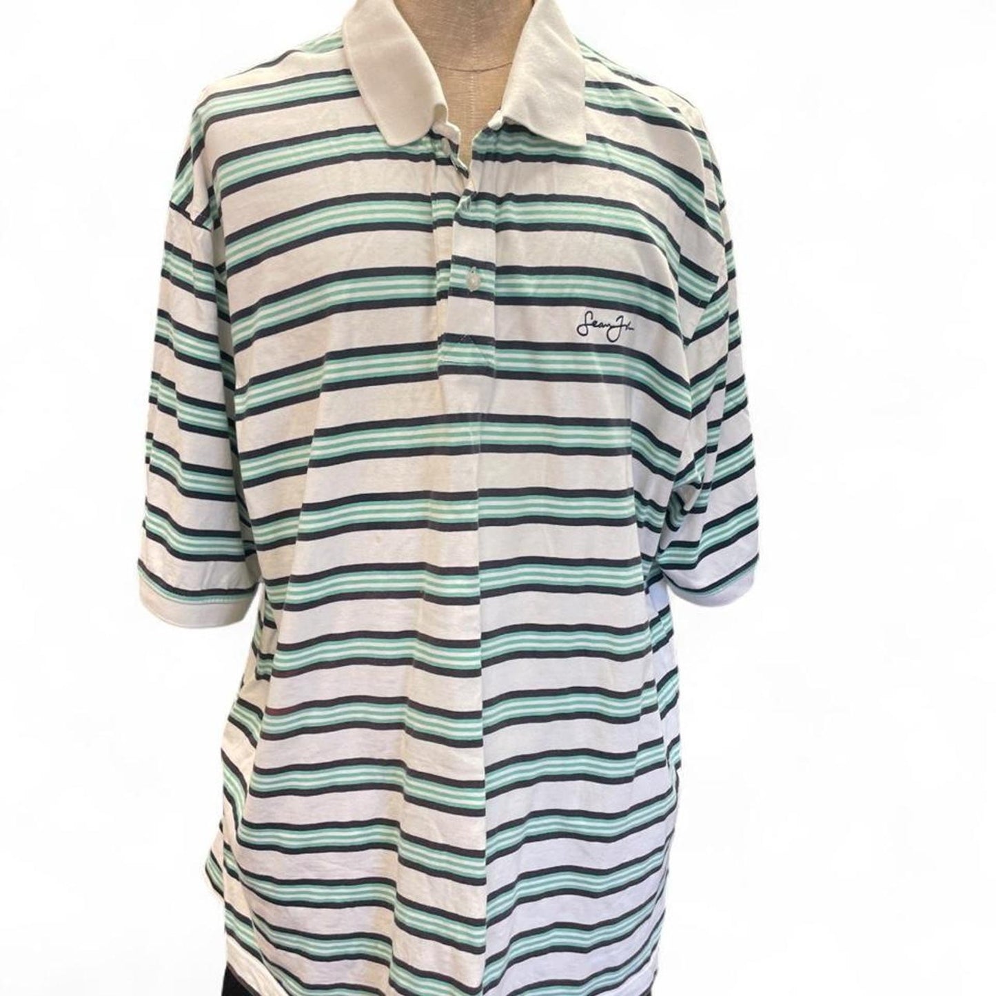 Sean john striped polo shirt