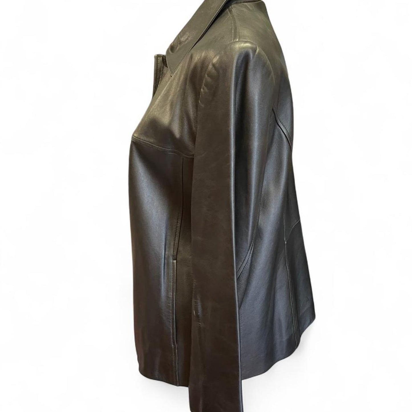 Valerie stevens black leather jacket