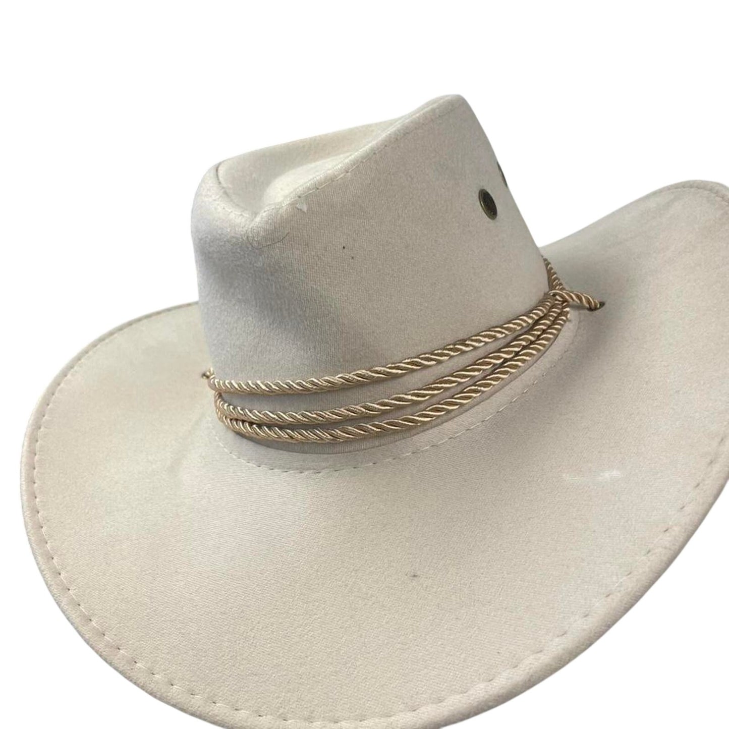 Tan cowboy hat with rope