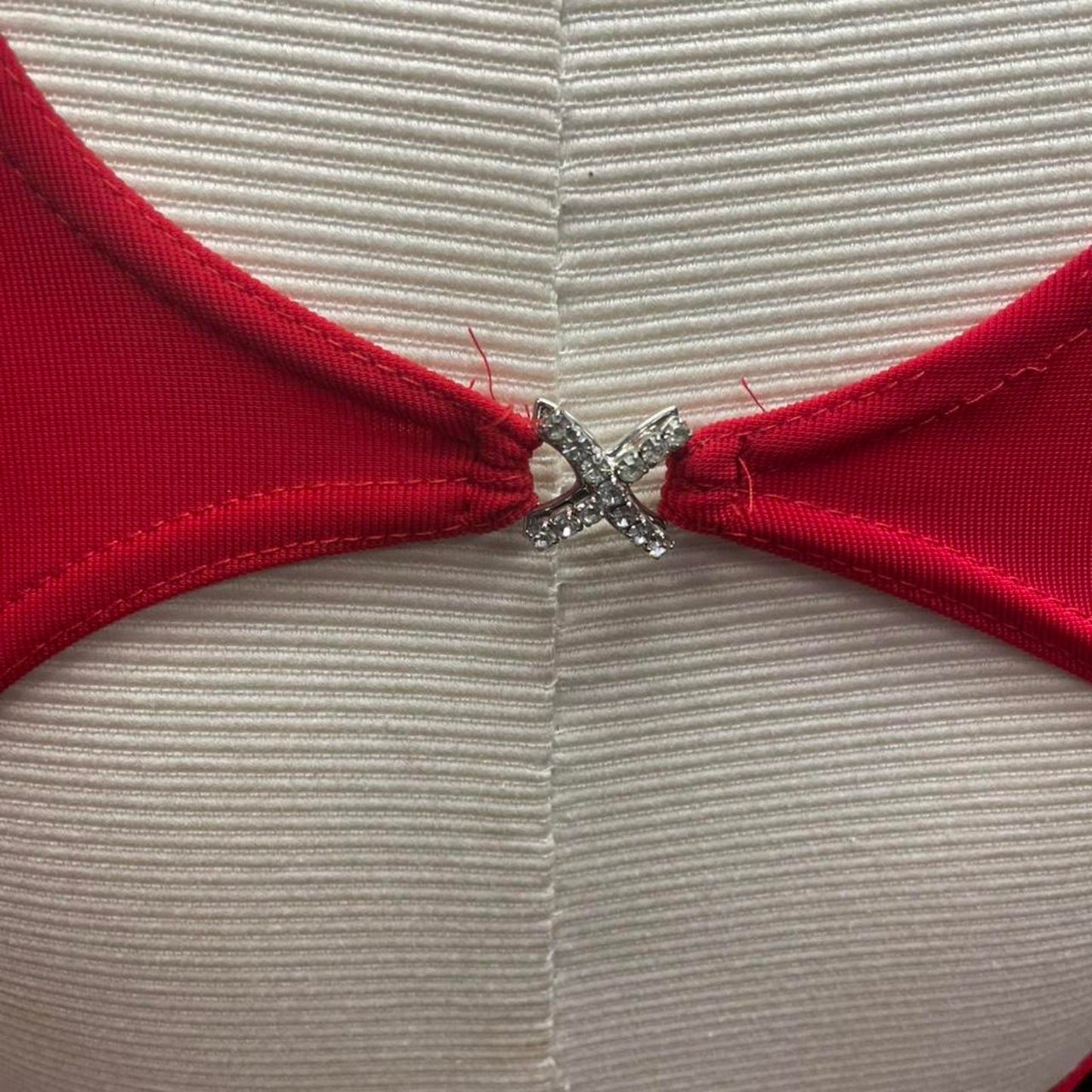Red bodycon maxi dress