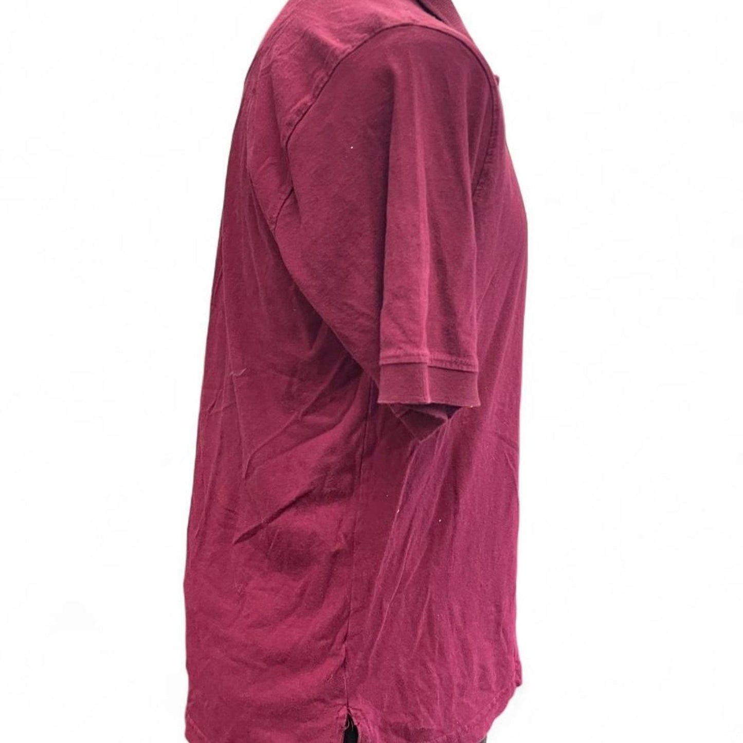 Burgundy polo shirt size m