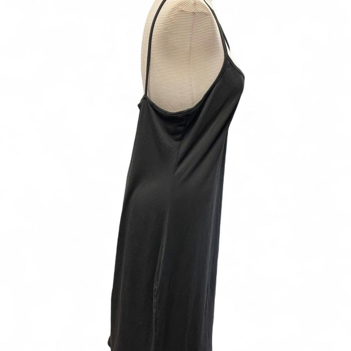 Shein curve black midi dress