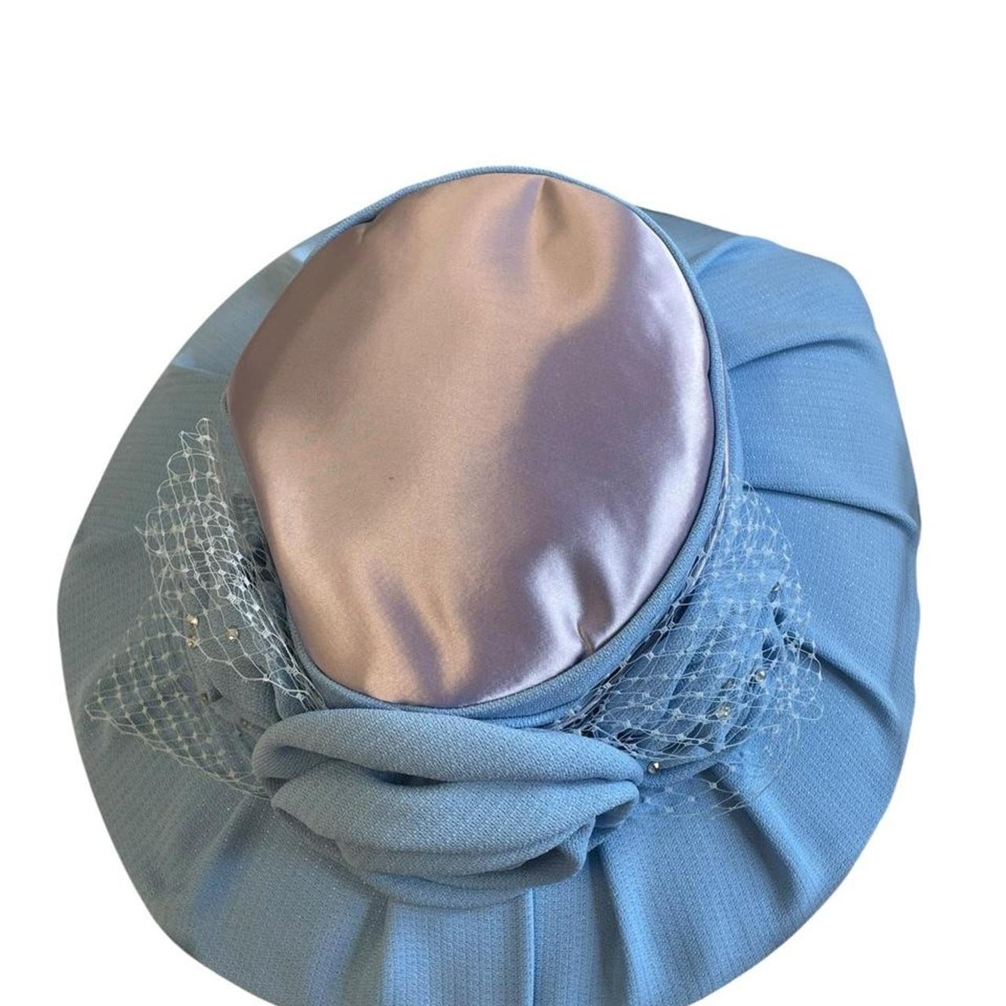 Elizah blue hat with large