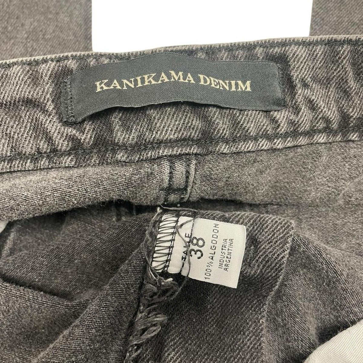 Kanikama denim black cargo jeans
