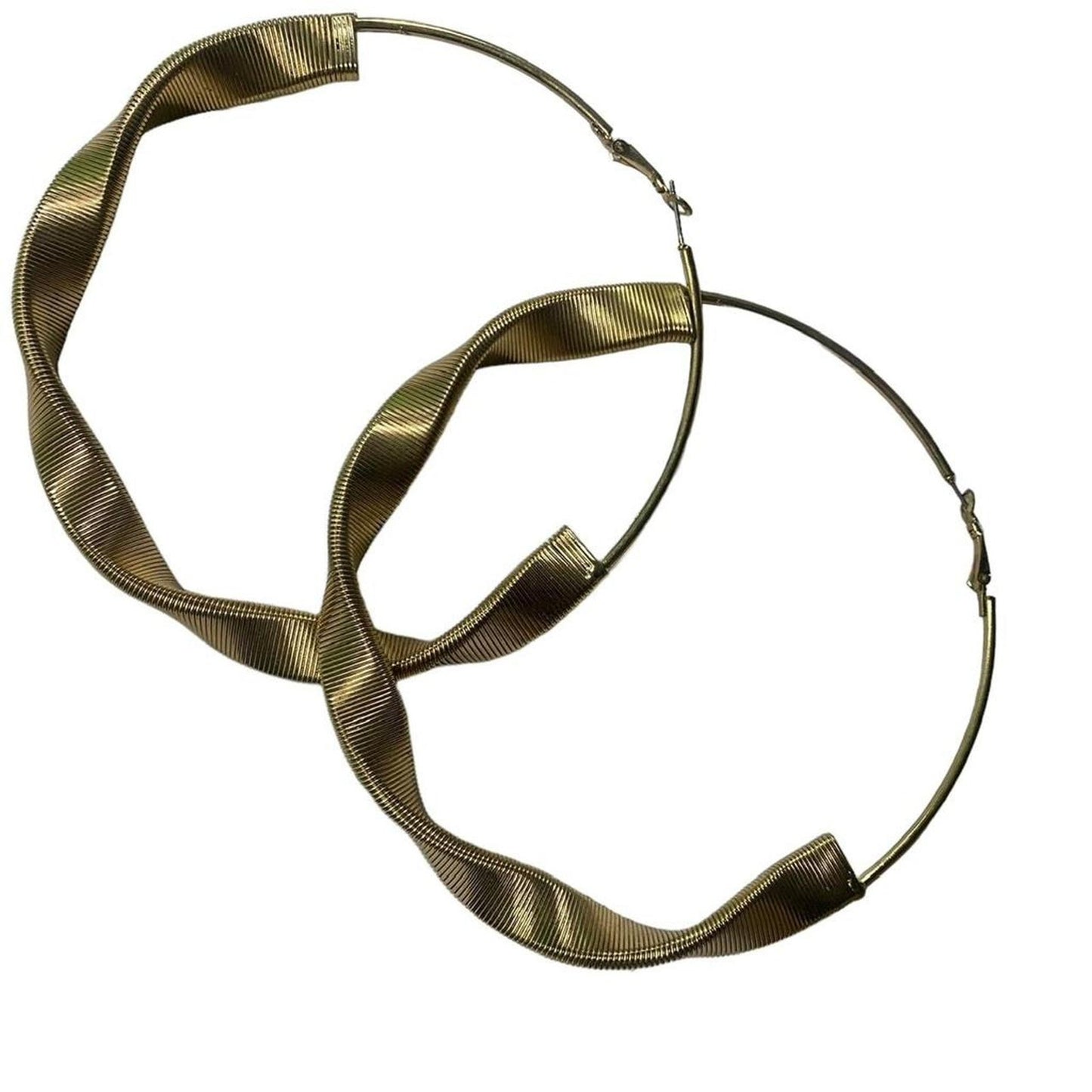 Stylish gold plated swirl