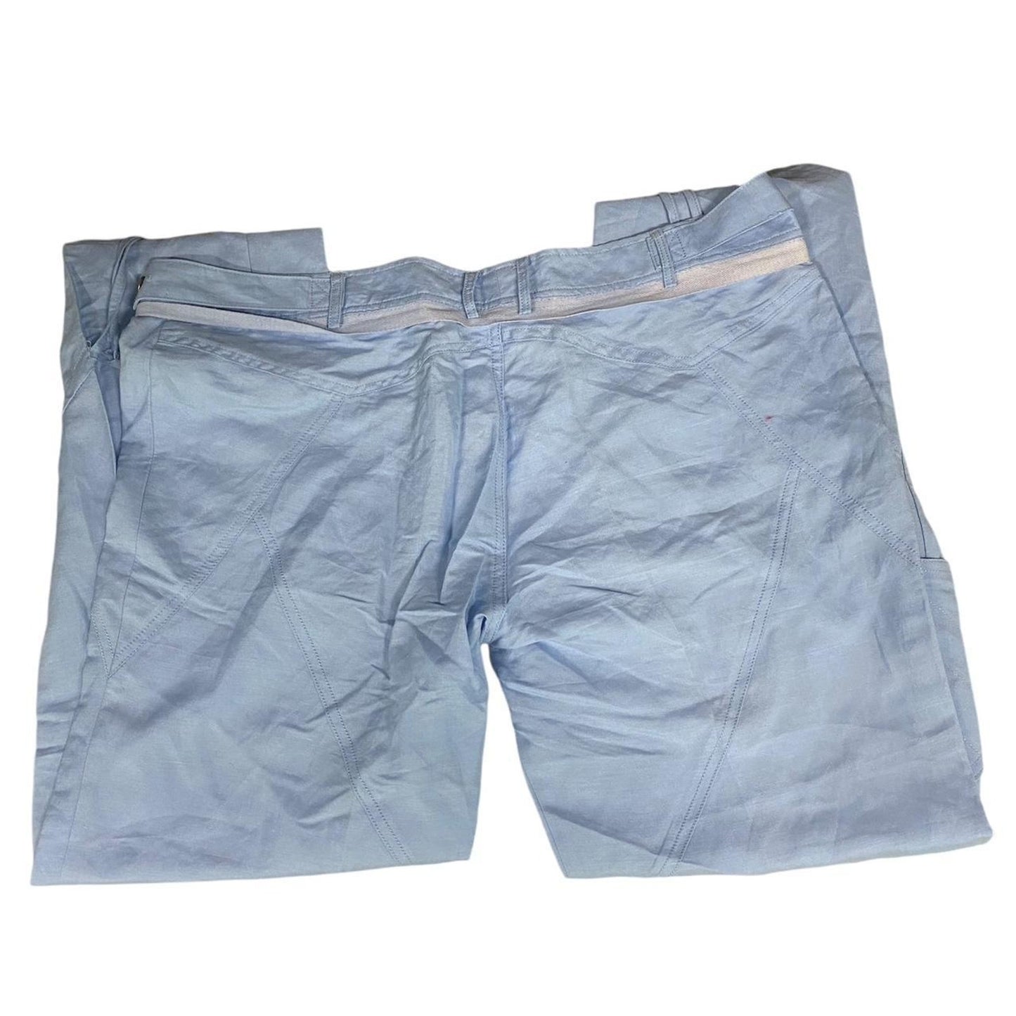 Blue cotton cargo pants