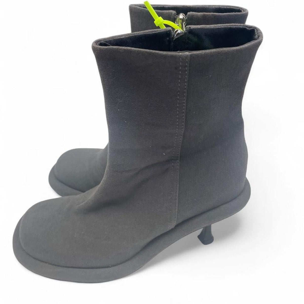 Black suede ankle boots