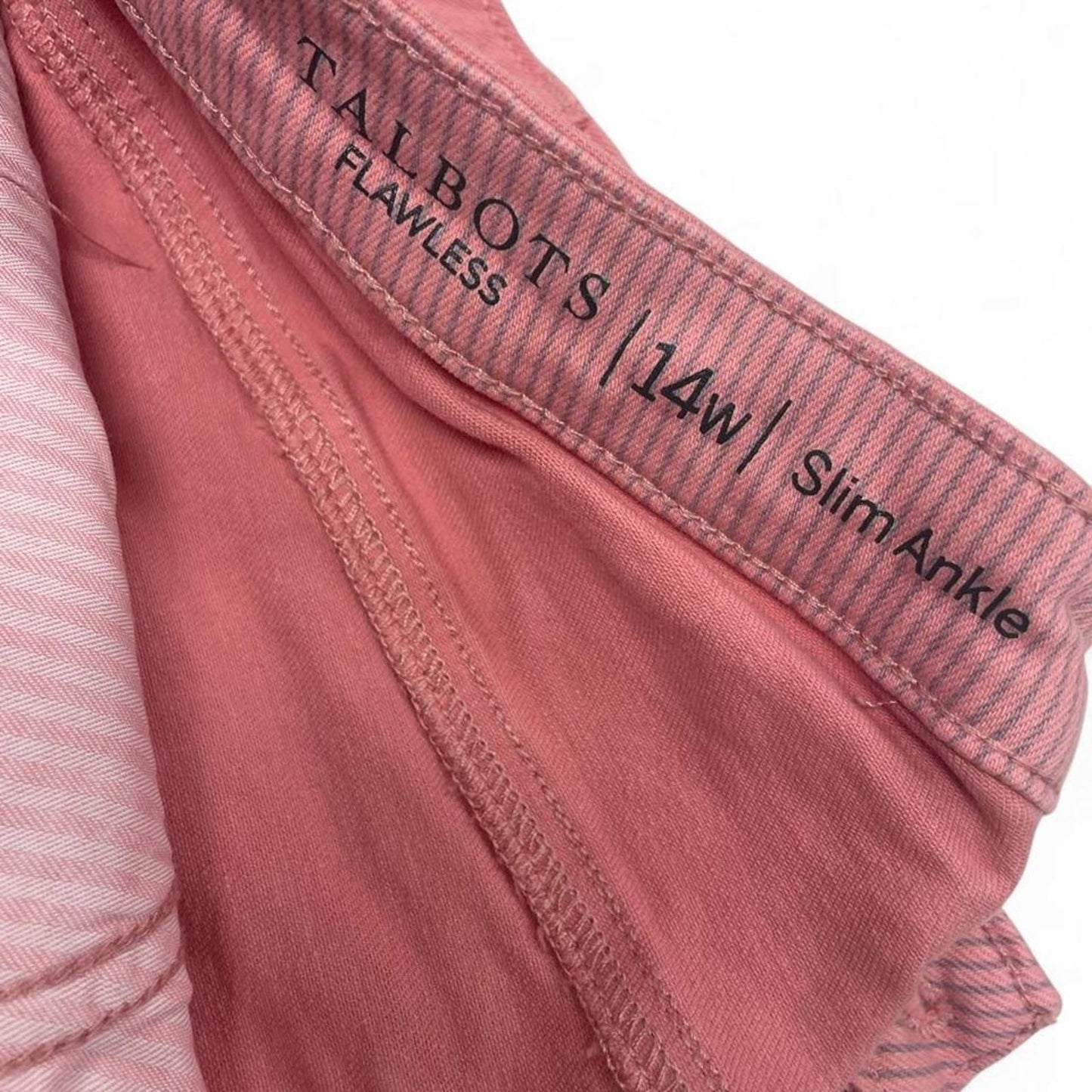 Talbots pink jeans size 14