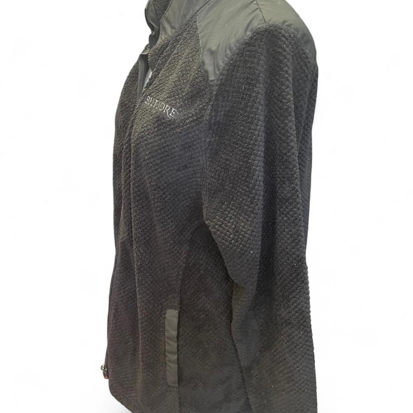 Champion black fleece jacket with